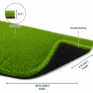 Outdoor Artificial Grass Roll - 0.7