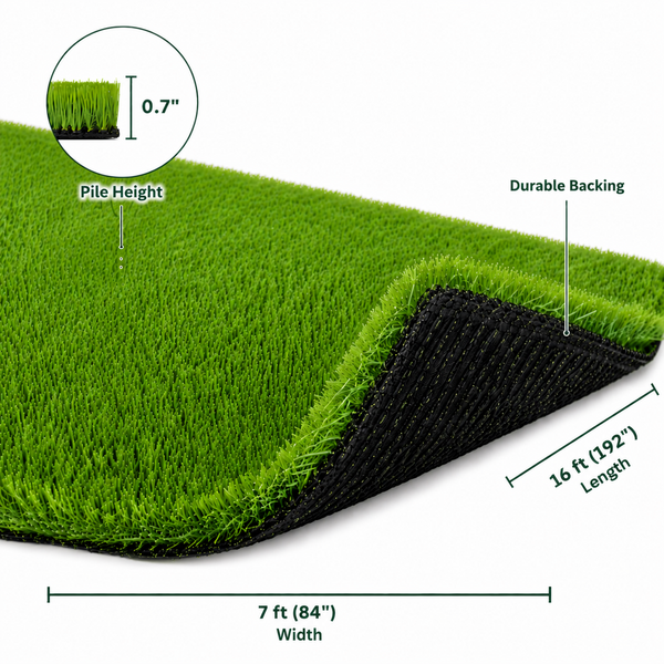 Outdoor Artificial Grass Roll - 0.7