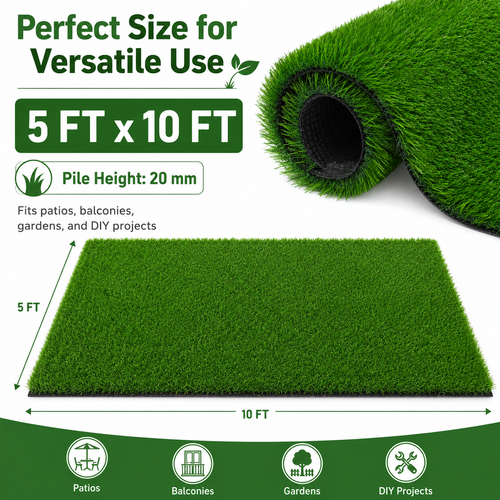 Outdoor Artificial Grass Roll - 0.7