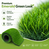 Outdoor Artificial Grass Roll - 0.7" Pile Height, 5 ft x 10 ft