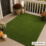 Outdoor Artificial Grass Roll - 0.7" Pile Height, 6 ft x 20 ft