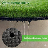 Outdoor Artificial Grass Roll - 0.7" Pile Height, 6 ft x 10 ft
