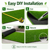 Outdoor Artificial Grass Roll - 0.7" Pile Height, 5 ft x 10 ft