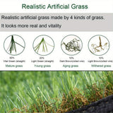 Artificial Grass roll 0.7in-Height 4colors 6.5ft-width 15ft-length