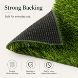Outdoor Artificial Grass Roll - 0.7" Pile Height, 6 ft x 15 ft, Non-Adhesive Backing