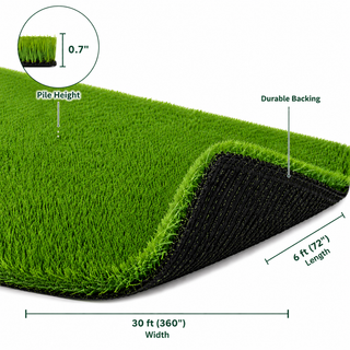Outdoor Artificial Grass Roll - 0.7