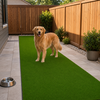 Outdoor Artificial Grass Roll - 0.7" Pile Height, 3.3 ft x 16.4 ft , Non-Adhesive Backing