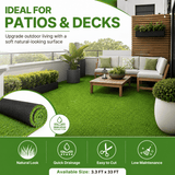 Artificial Grass roll 0.7in-Height 2colors 3ft-width 32ft-length