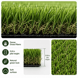 Artificial Grass roll 0.7in-Height 2colors 7ft-width 16ft-length