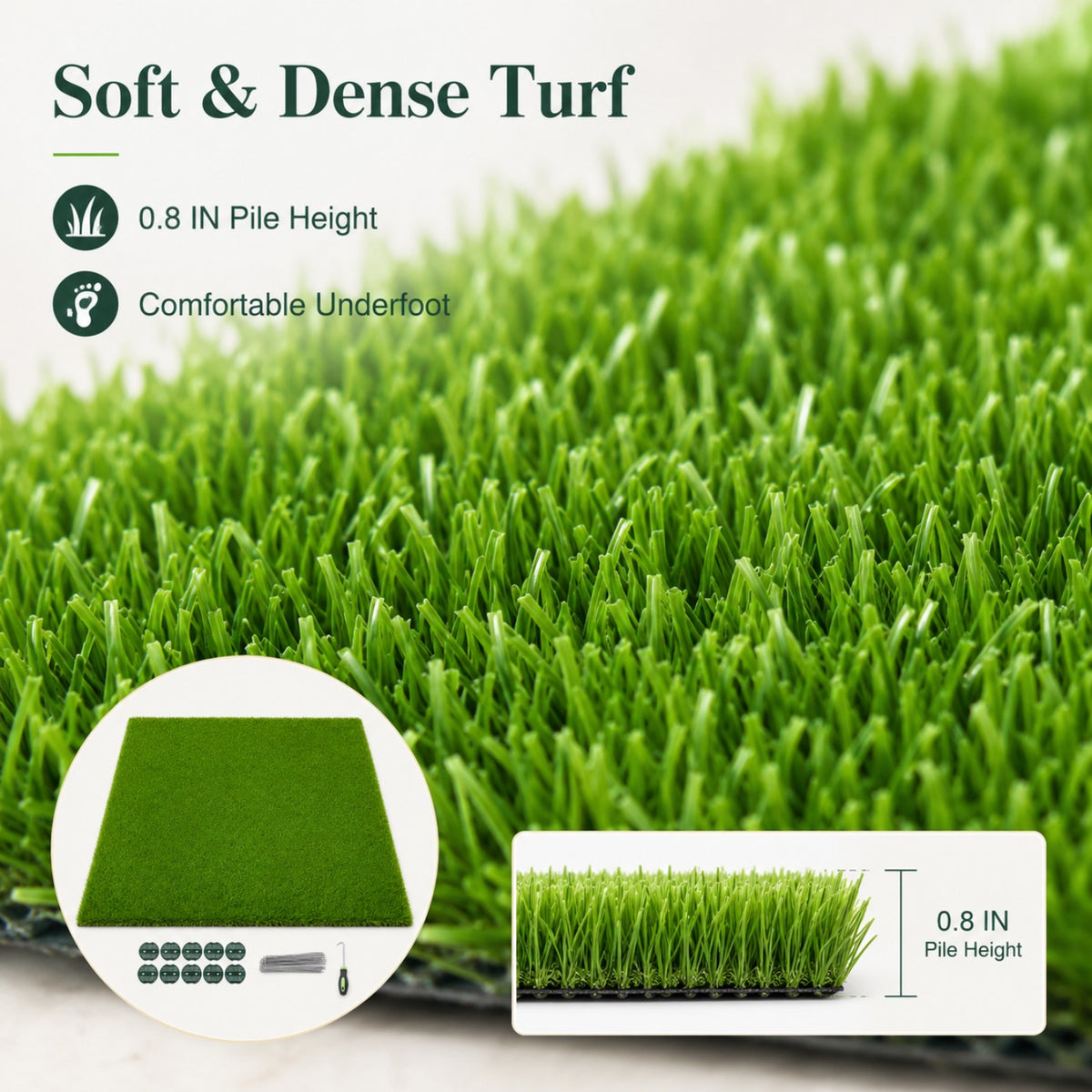 Outdoor Artificial Grass Roll - 0.7