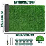 Artificial Grass roll 0.7in-Height 2colors 5ft-width 10ft-length